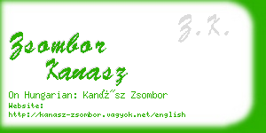 zsombor kanasz business card